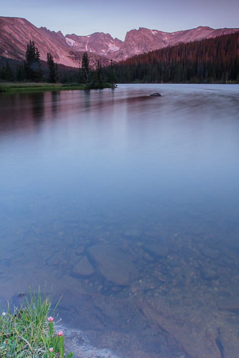 Indian Peaks over Long Lake