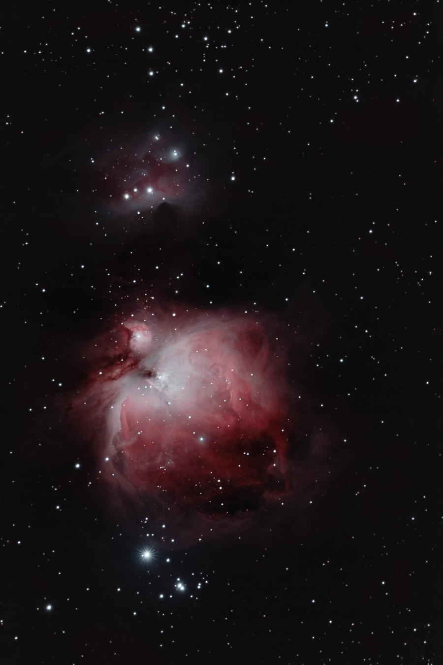 Orion Nebula and Running Man - Original Color