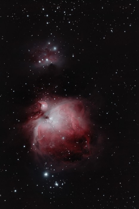 Orion Nebula and Running Man - Original Color