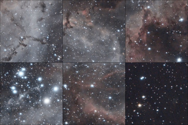 Rosette - "Narrow Band Color" - Detail Crops